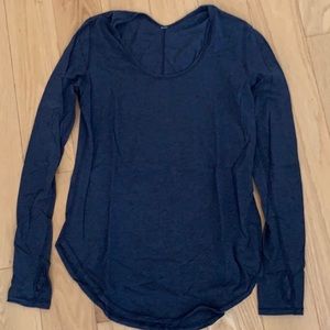 Lululemon long sleeve shirt, gray. Size 4